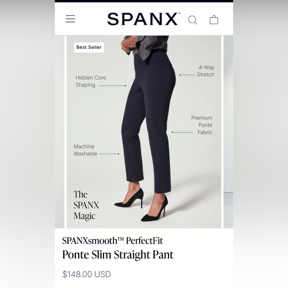 Spanx Pointe Slim Straight Pant